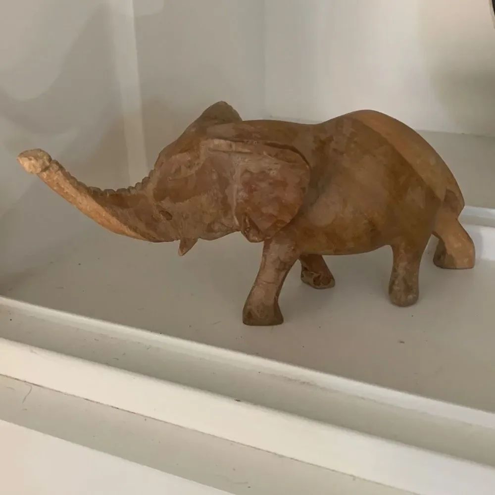 Hand Carved Wooden Elephant